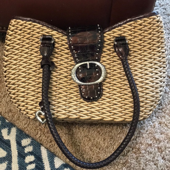 Brighton Handbags - Brighton straw purse shoulder bag